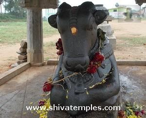 முன் கால் மடக்கிய நிலையில் நந்தி