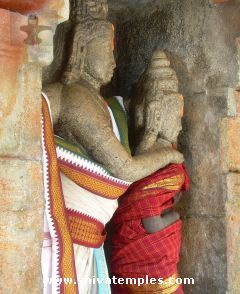 Sculpture showing Parvati in an angry mood