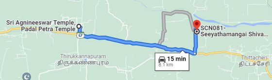 Siyathamangai route map