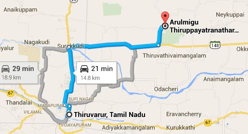 tirupayathankudi route map