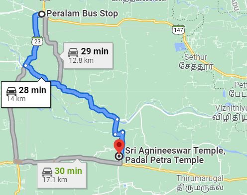 Tiruppugalur route map