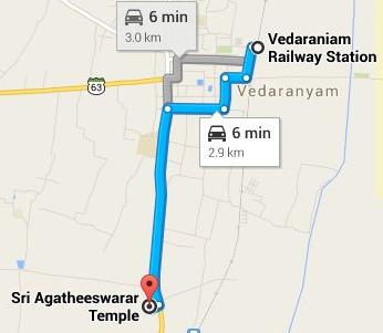 Agasthiampalli route map