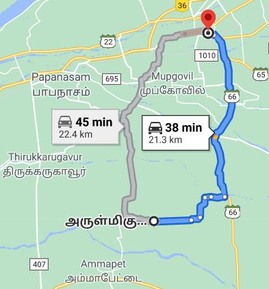 haridwaramangalam route map