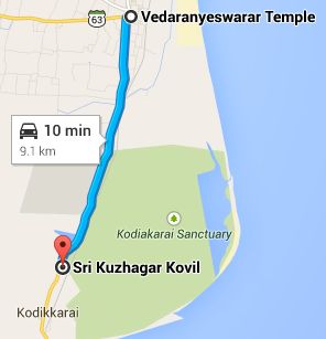 Kodikkarai route map