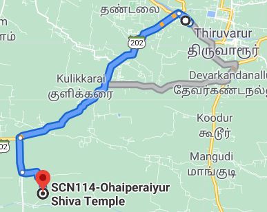 map showing location of Ogaiperaiyur