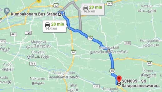 Tirucherai map
