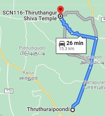 Tiruthengur map