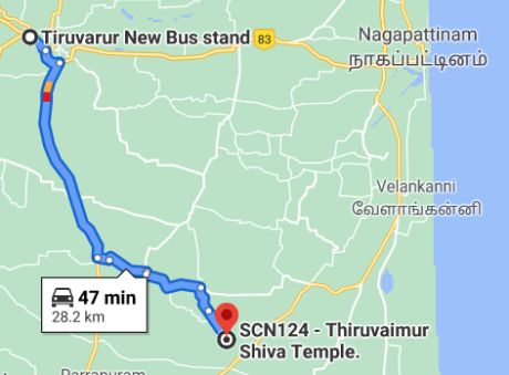 tiruvoimur route map
