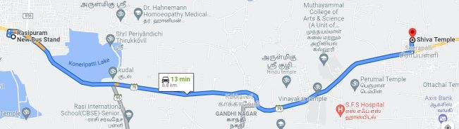 Siraapalli route map