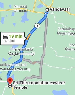 Thellaaru route map